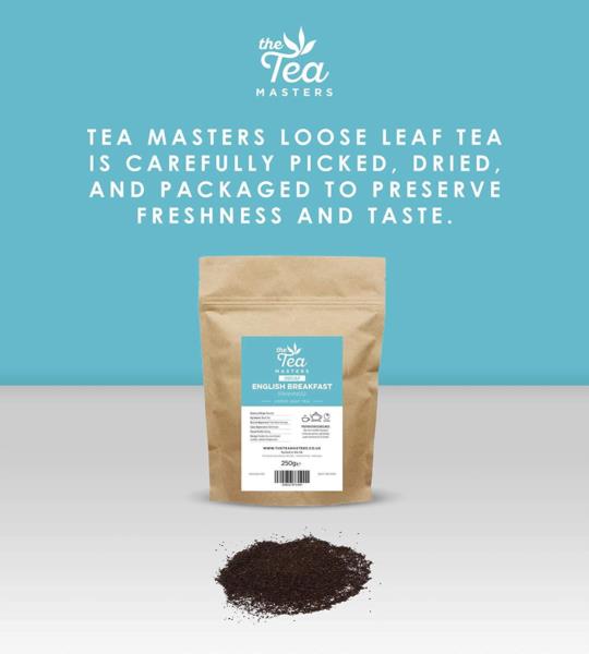 The Tea Masters Loose Leaf Tea - Decaf English Breakfast - Fannings (1x250g) photo 15