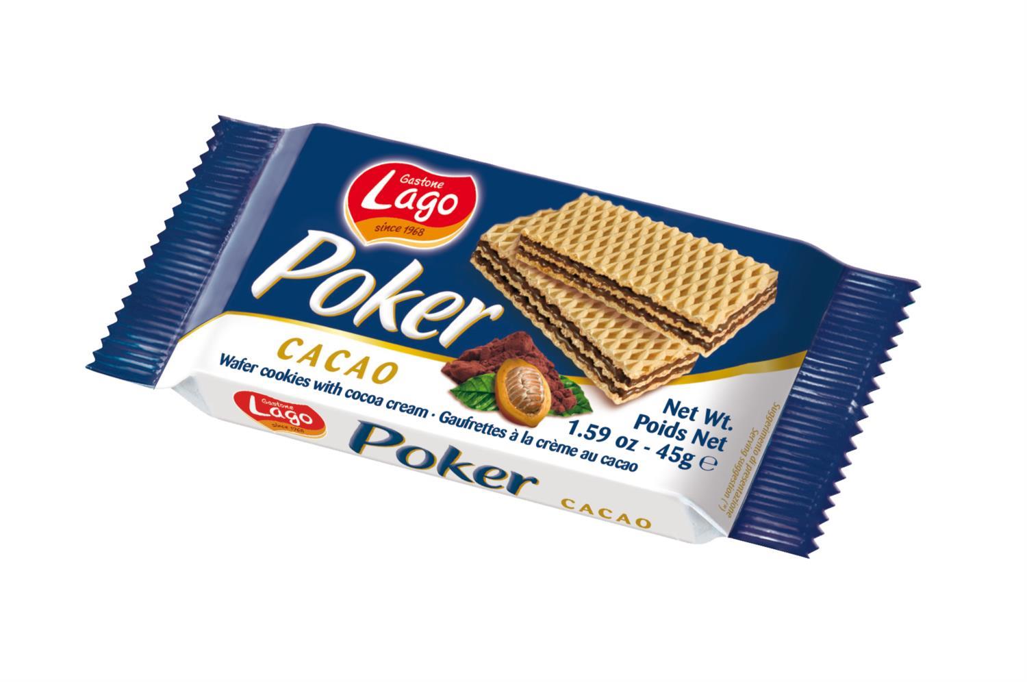 Lago Poker Cocoa Crème Wafers 45g photo 4