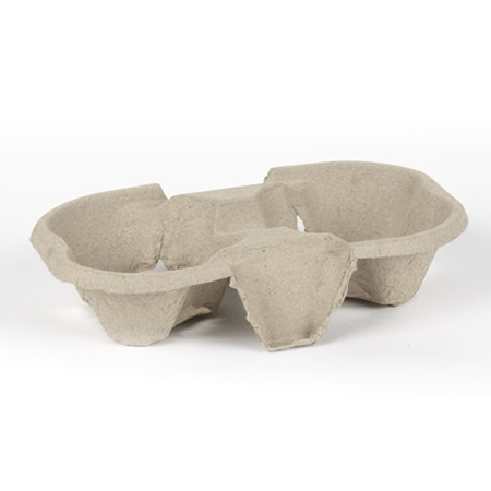 Compostable Cup carry tray - 2 cup photo 1