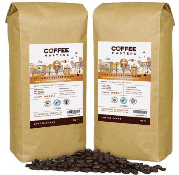Coffee Masters - Exclusive Master Blend Coffee Beans (2x1kg) photo 1