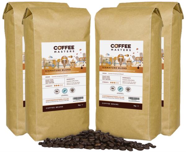 Coffee Masters - Signature Blend Coffee Beans (4x1kg) photo 1