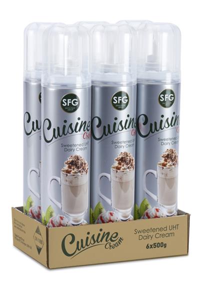 Cuisine Real Dairy Aerosol Cream (6x500g) photo 1