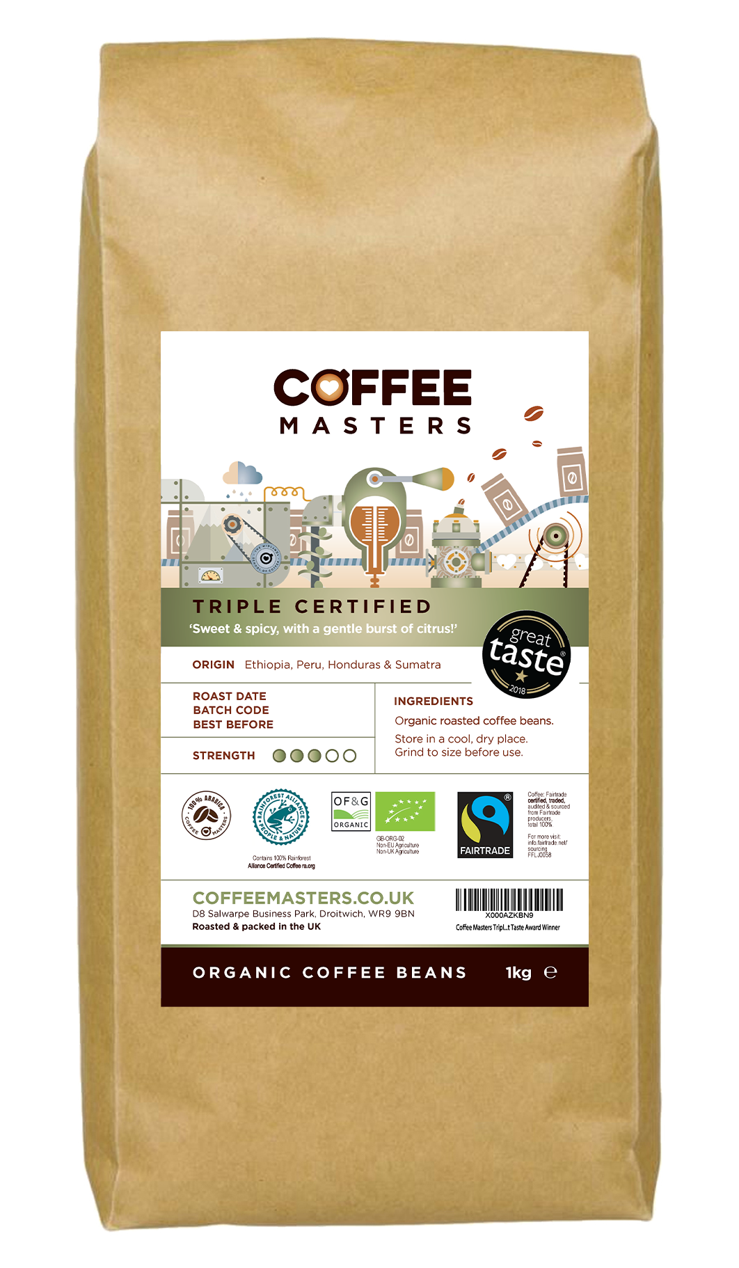 Coffee Masters Gift Set - Organic & Fairtrade Beans photo 4