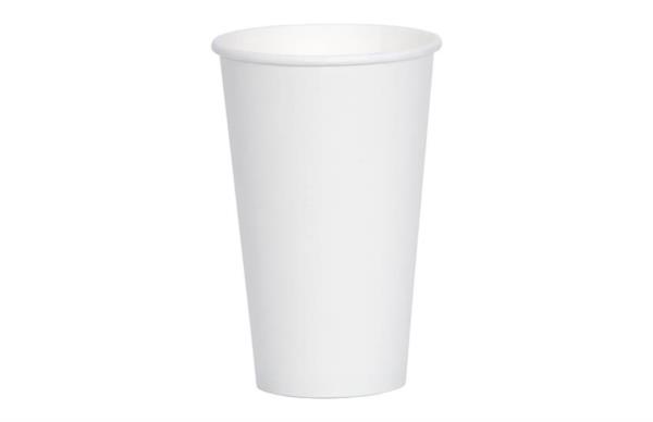 Disposable Single Wall White Paper Cup 12oz photo 1