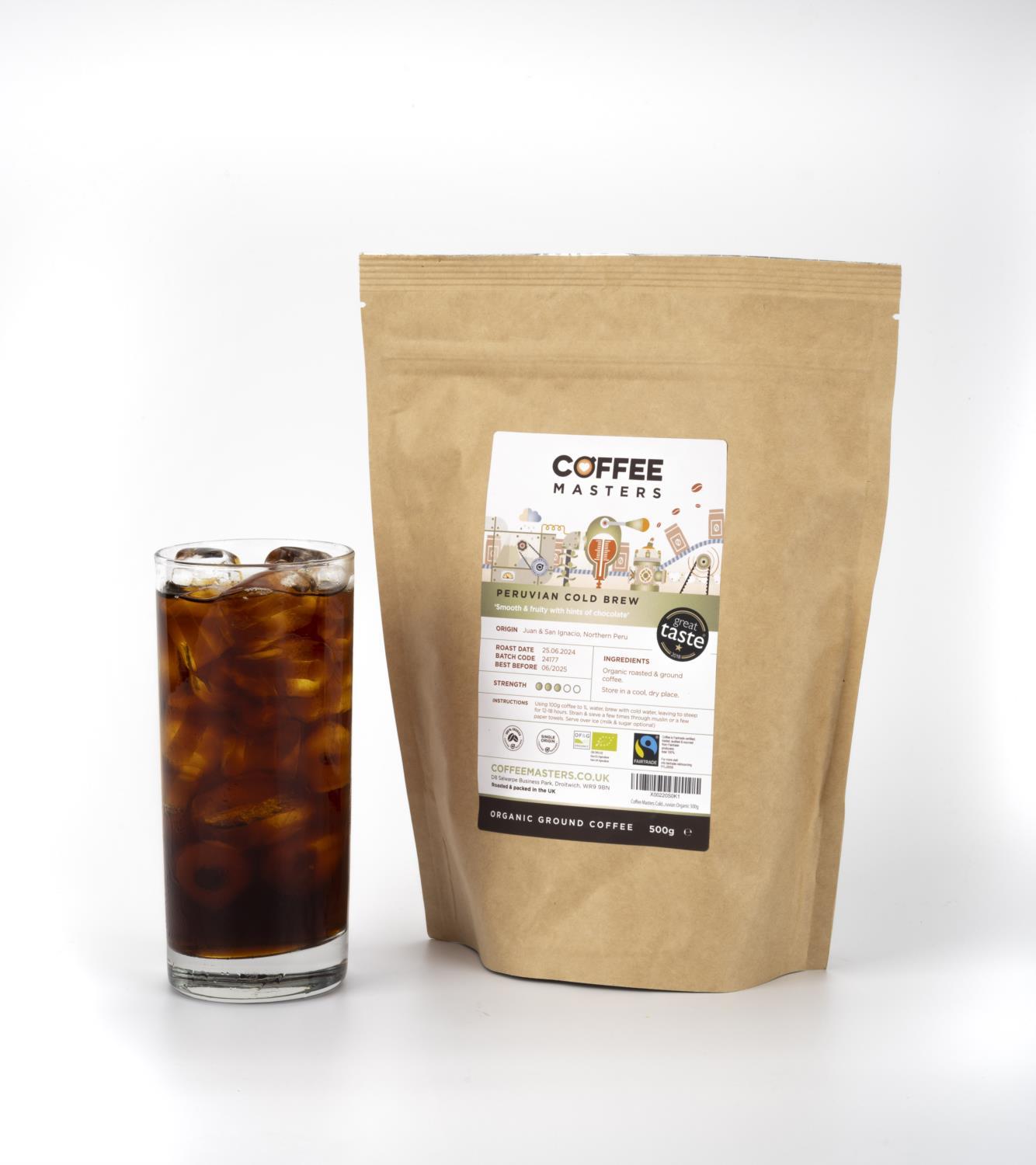 Coffee Masters - Peruvian Organic Cold Brew Ground Coffee photo 2