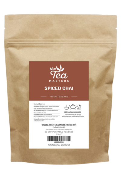 The Tea Masters Prism Teabags - Spiced Chai