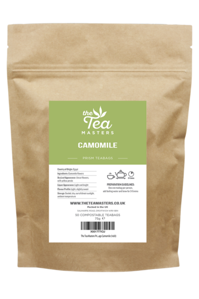 The Tea Masters Prism Teabags - Camomile (1x50)