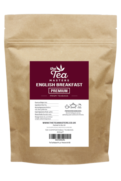 The Tea Masters Prism Teabags - Breakfast Tea - Premium (1x100)