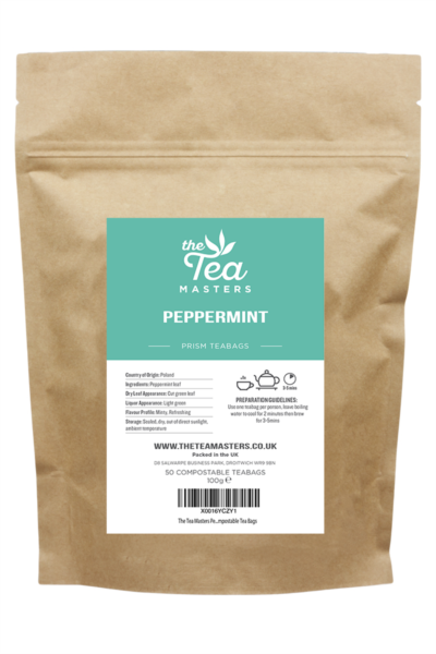 The Tea Masters Prism Teabags - Peppermint (1x50)