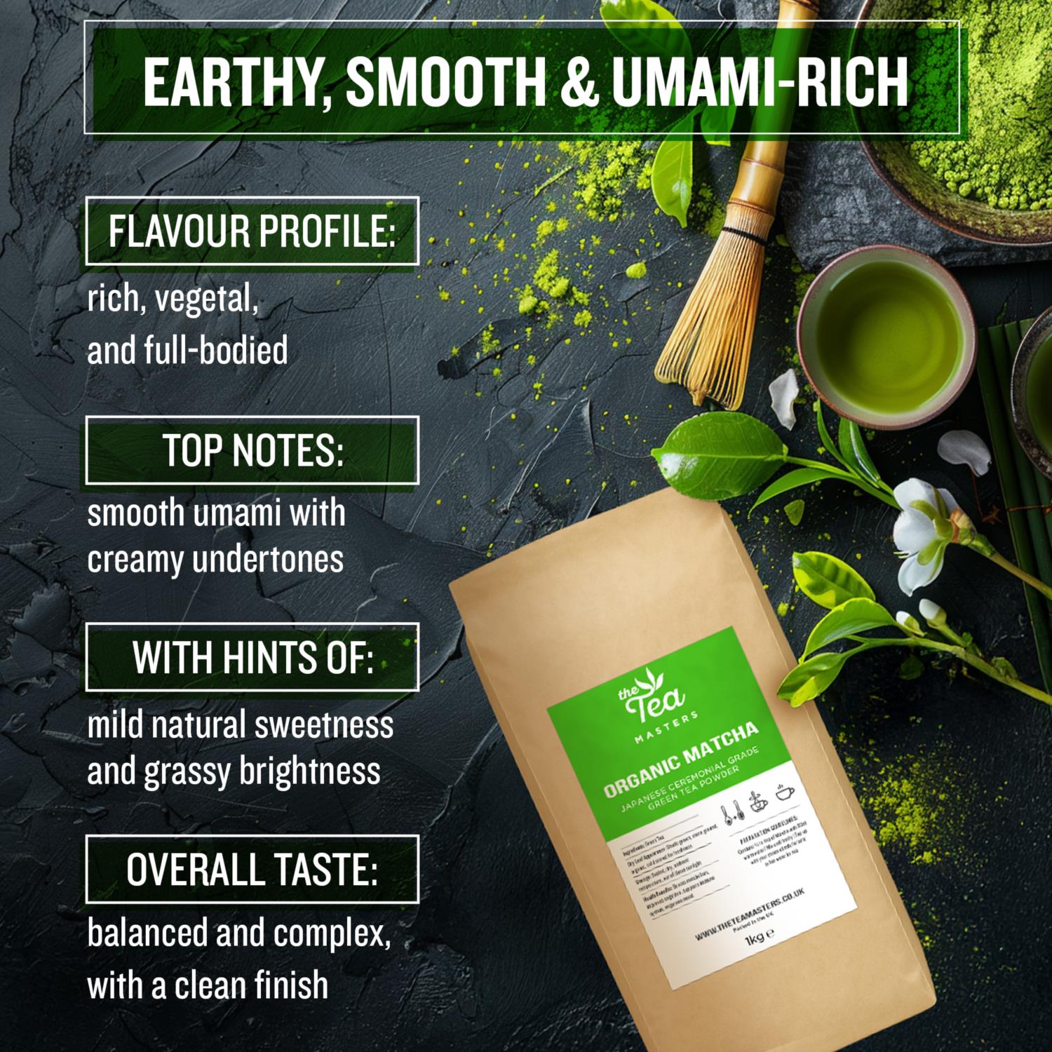 Tea Masters Organic Japanese Ceremonial Grade Matcha Tea Powder photo 2