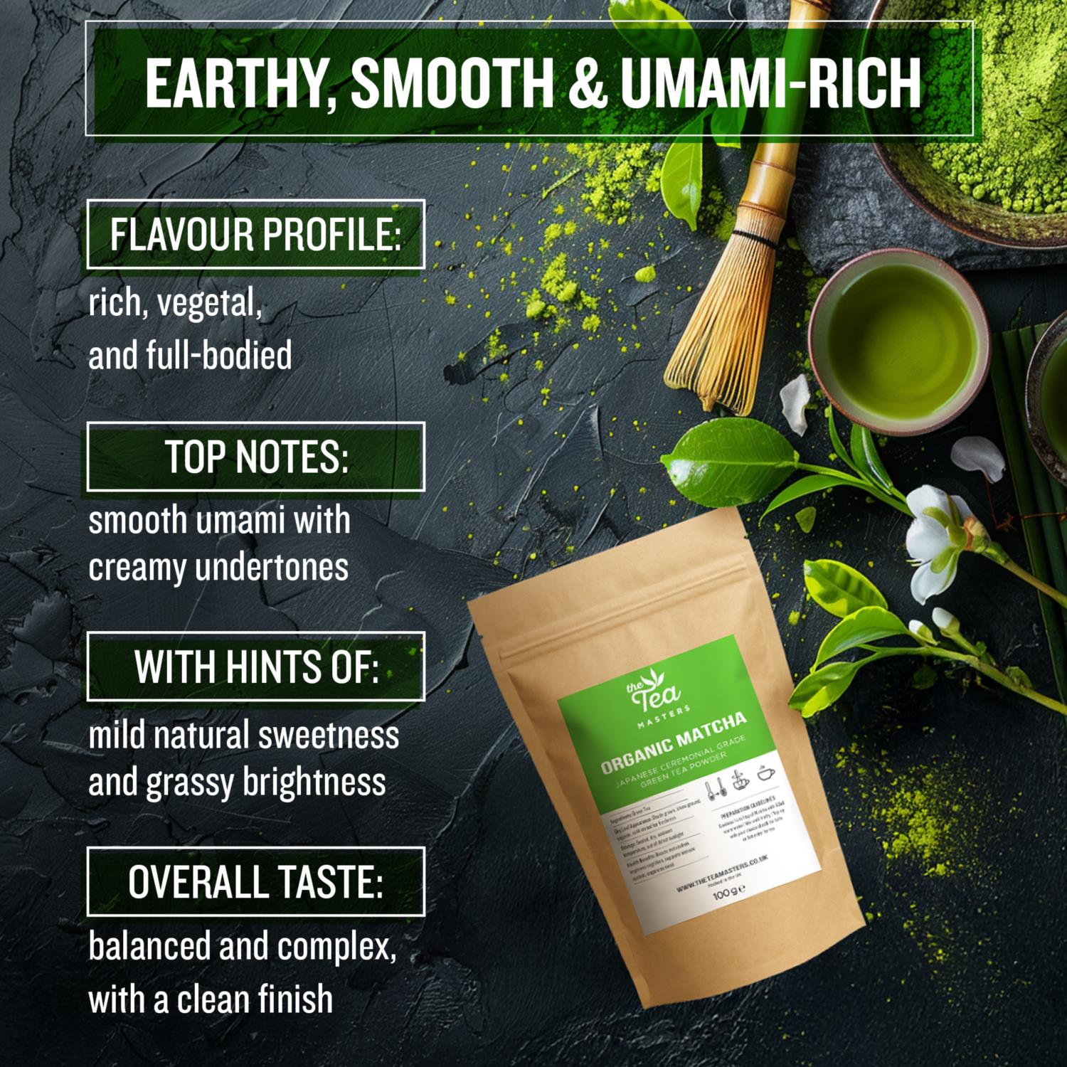 Tea Masters Organic Japanese Ceremonial Grade Matcha Tea Powder photo 2