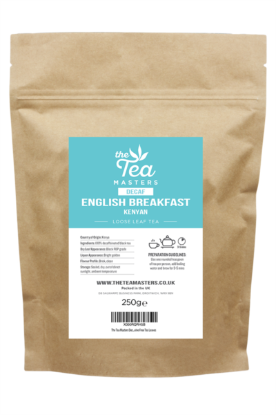 The Tea Masters Loose Leaf Tea - Decaf English Breakfast - Kenyan