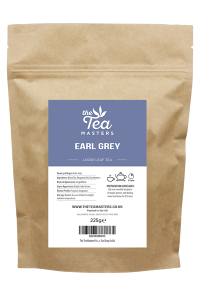 The Tea Masters Loose Leaf Tea - Earl Grey (1x225g)