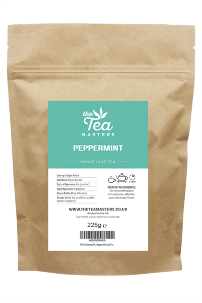 The Tea Masters Loose Leaf Tea - Peppermint (1x225g)