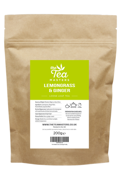 The Tea Masters Loose Leaf Tea - Lemongrass & Ginger (1x200g)