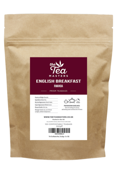 The Tea Masters Prism Teabags - Breakfast Tea - Rwanda (1x100)