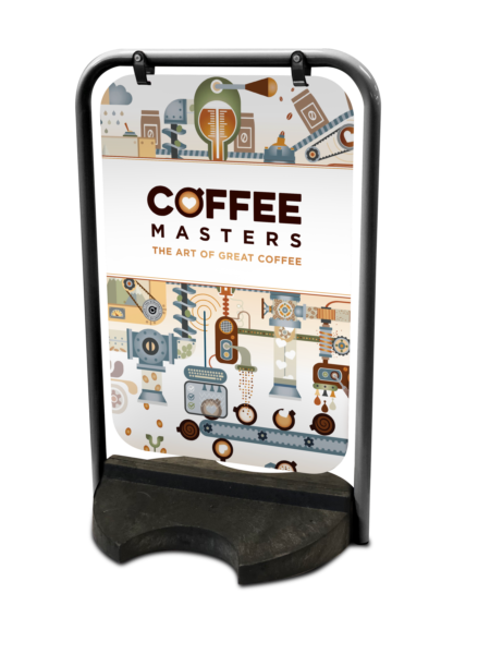 Coffee Masters Branded Swing Sign