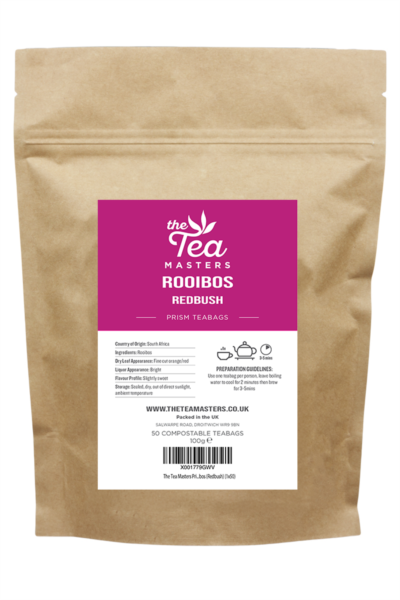 The Tea Masters Prism Teabags - Rooibos (Redbush) (1x50)