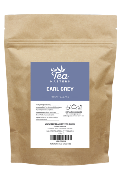 The Tea Masters Prism Teabags - Earl Grey (1x50)