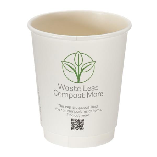 Home Compostable Double Wall cup 8oz - 1x25