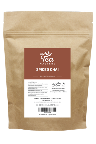 The Tea Masters Prism Teabags - Spiced Chai