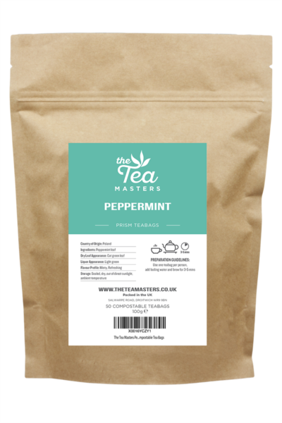 The Tea Masters Prism Teabags - Peppermint (1x50)