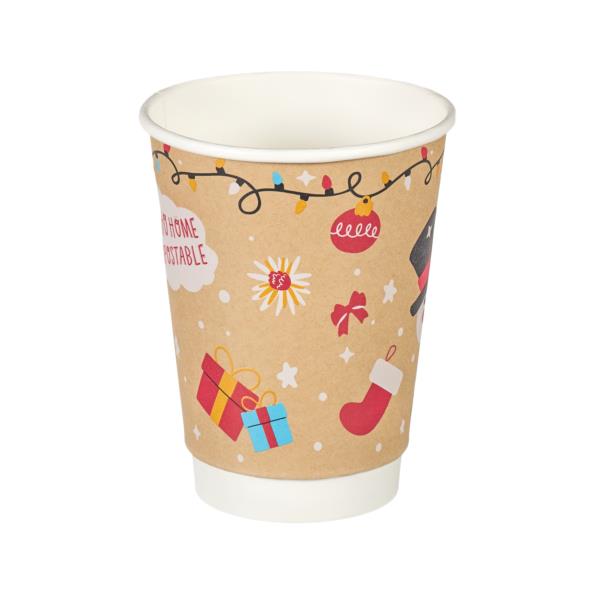Christmas Home Compostable Double Wall cup 12oz - 1x25 photo 2