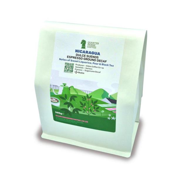 Quarter Horse Coffee – Nicaragua Sugar Cane Decaf Ground Espresso