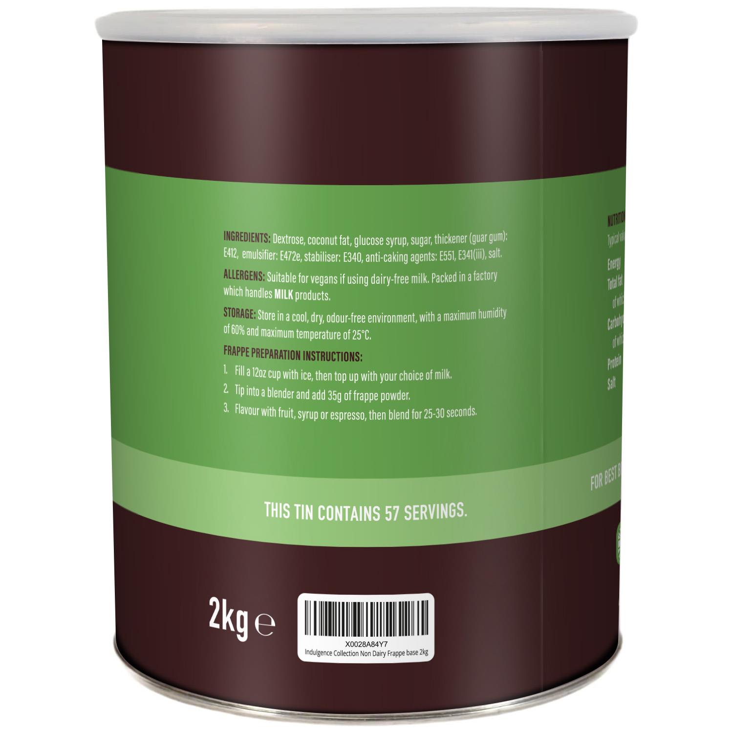 Indulgence Collection - Non Dairy Luxury Frappe Base (1x2kg) photo 2