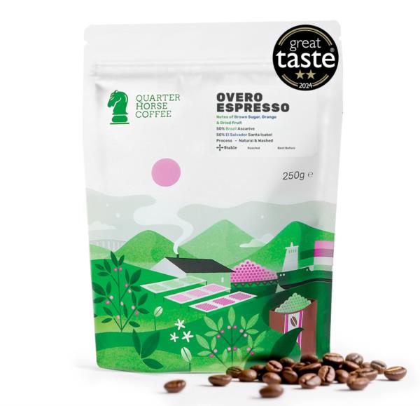 Quarter Horse - Overo Espresso Coffee beans - Retail