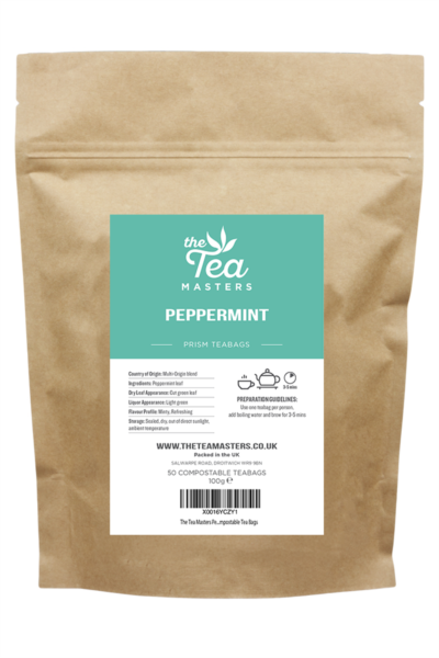 The Tea Masters Prism Teabags - Peppermint (1x50) photo 1