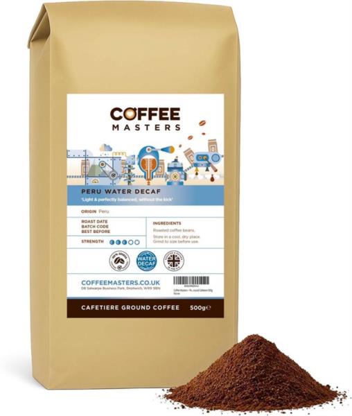 Coffee Masters – Peru Water Decaf Ground Cafetiere