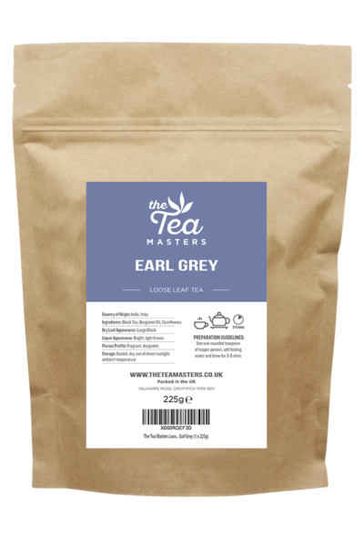 The Tea Masters Loose Leaf Tea - Earl Grey (1x225g)