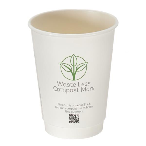 Home Compostable Double Wall cup 12oz - 1x25
