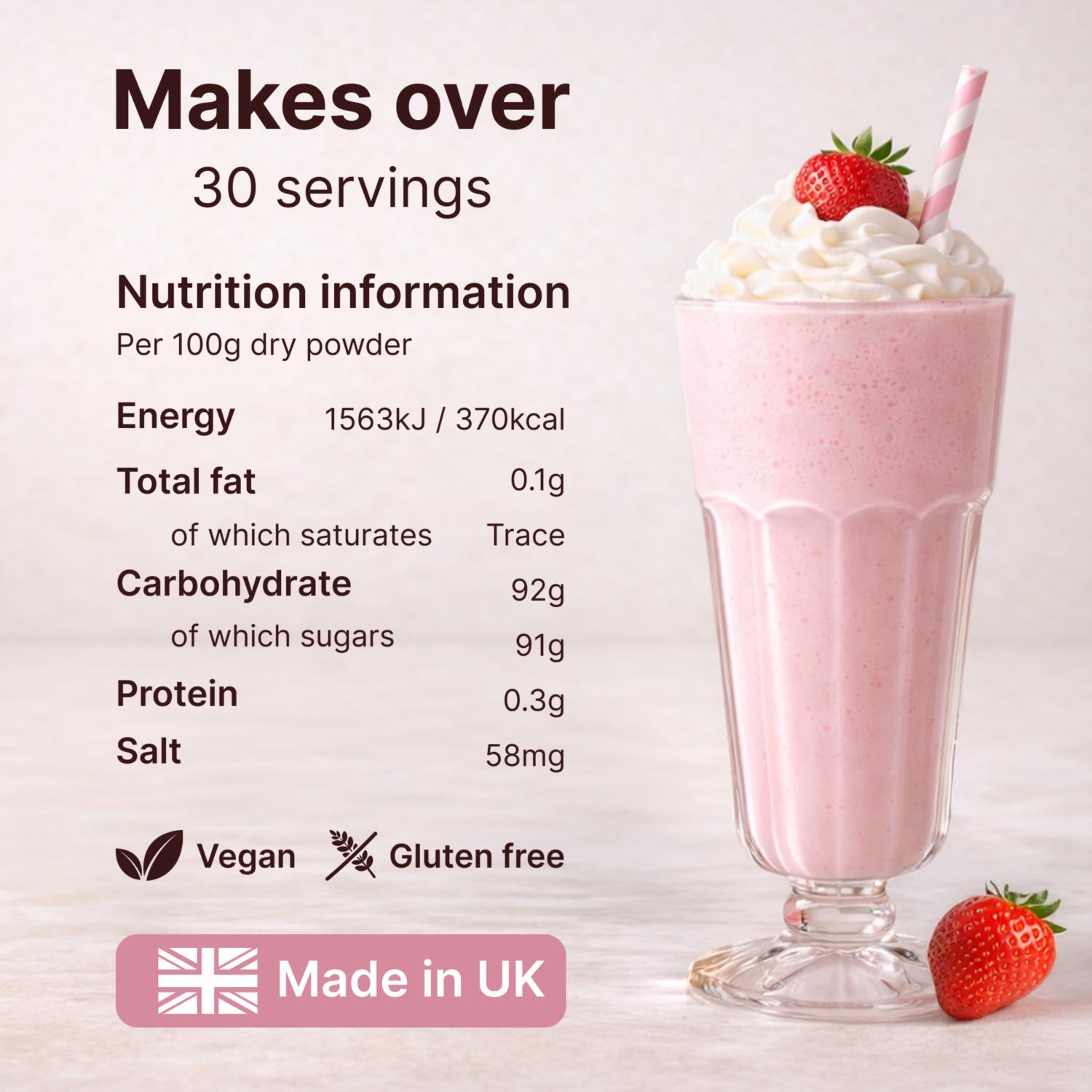 Indulgence Collection Premium Shake Mix - Strawberry photo 6