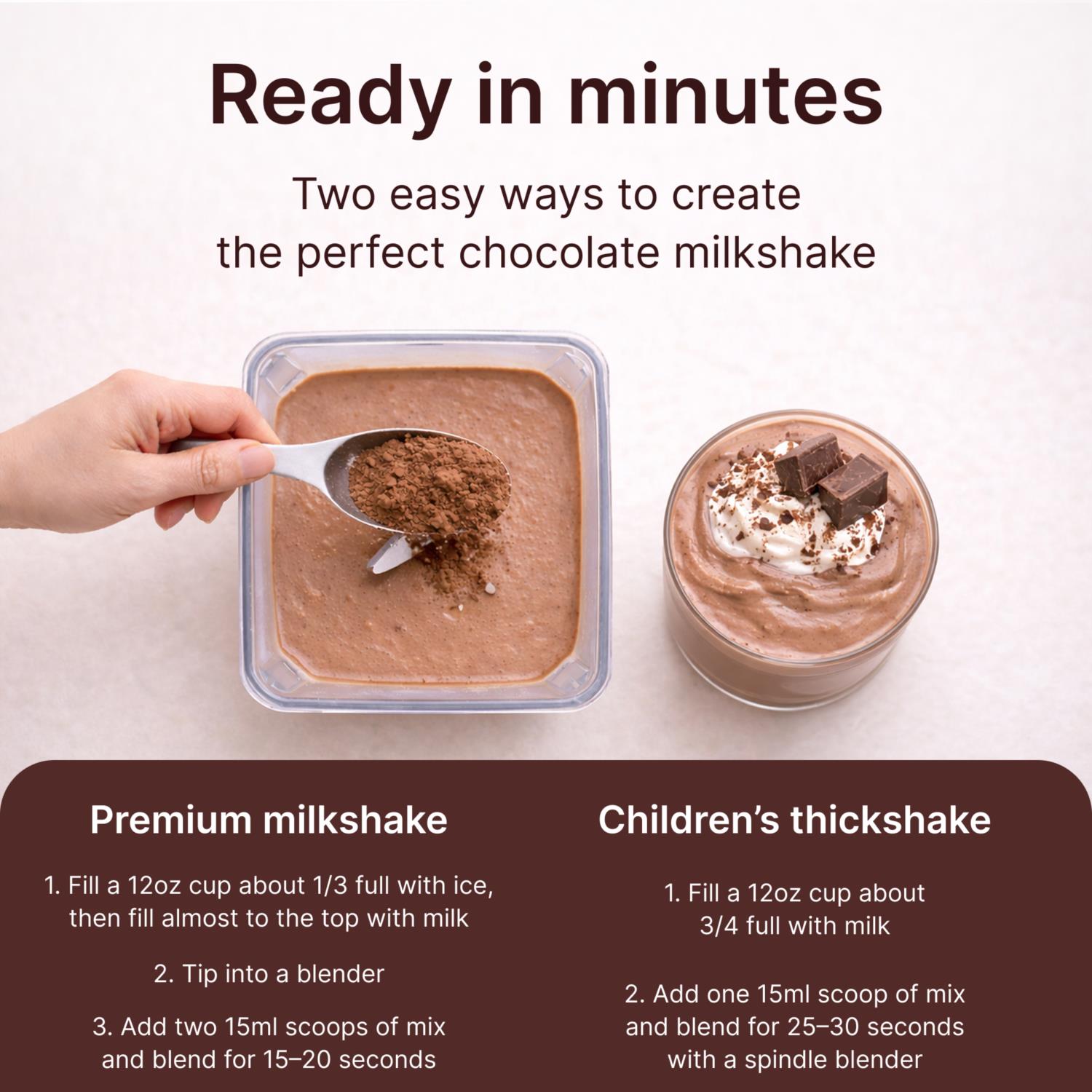 Indulgence Collection Premium Shake Mix - Chocolate photo 5