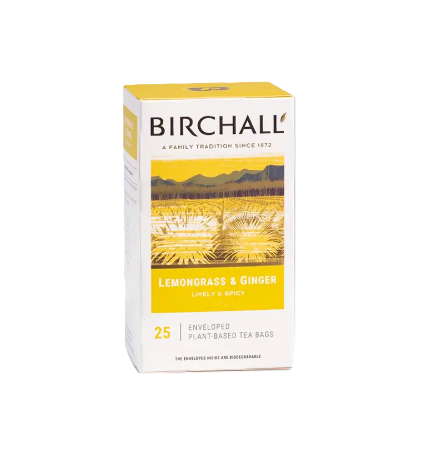 Birchall - Lemongrass & Ginger Enveloped Tea Bags
