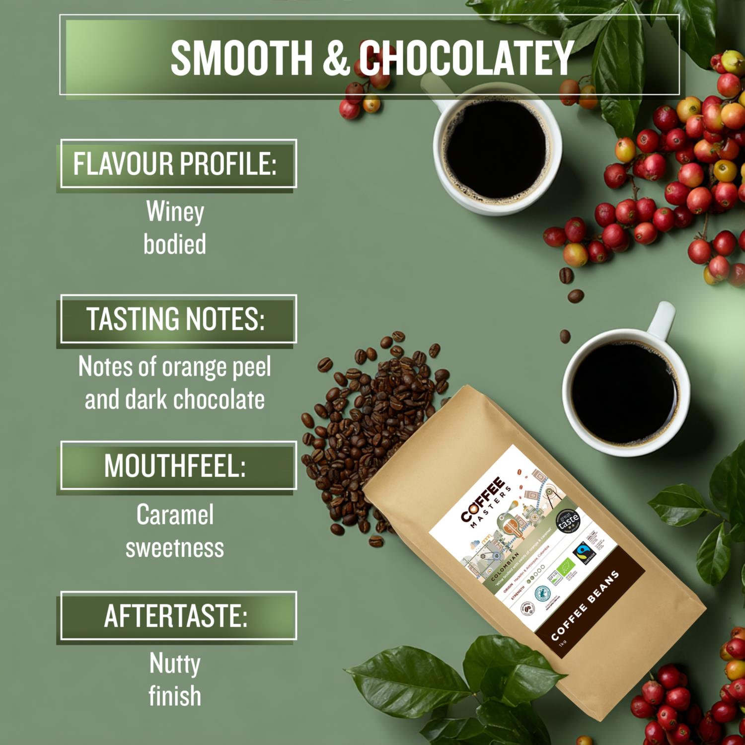 Coffee Masters - Colombian Organic Fairtrade Beans photo 7