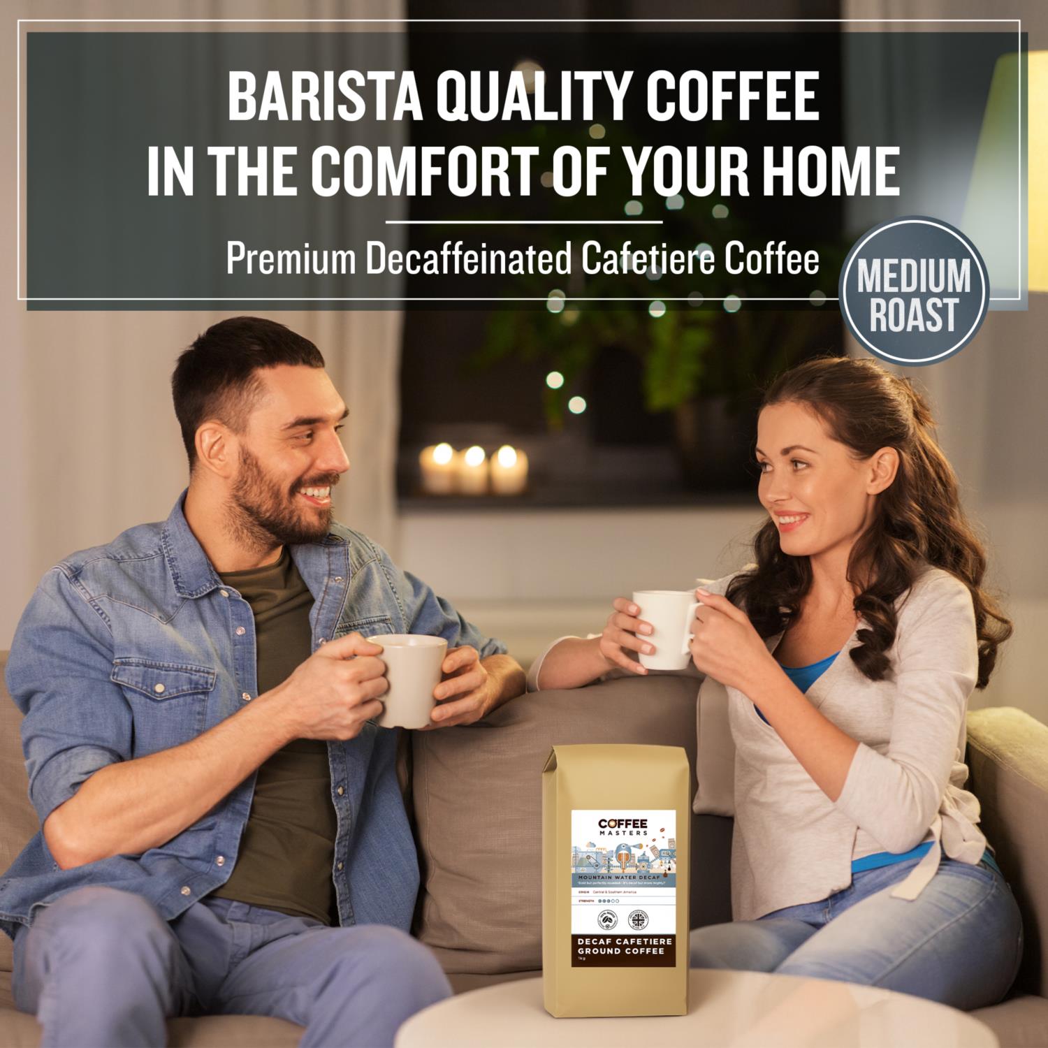 Coffee Masters - Mountain Water Decaf - Cafetiere Ground Coffee photo 5