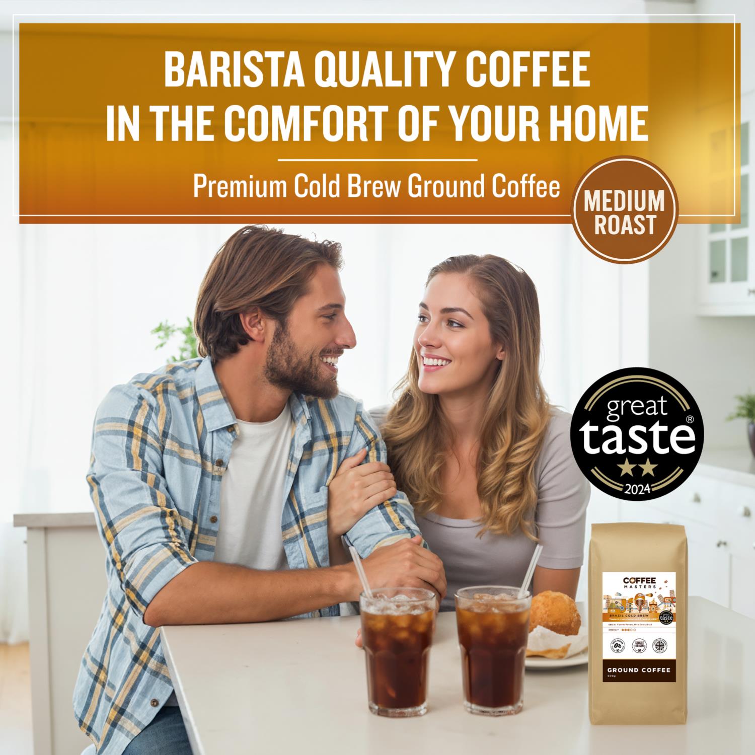 Coffee Masters - Brazil Yellow Bourbon Cold Brew Ground Coffee photo 3