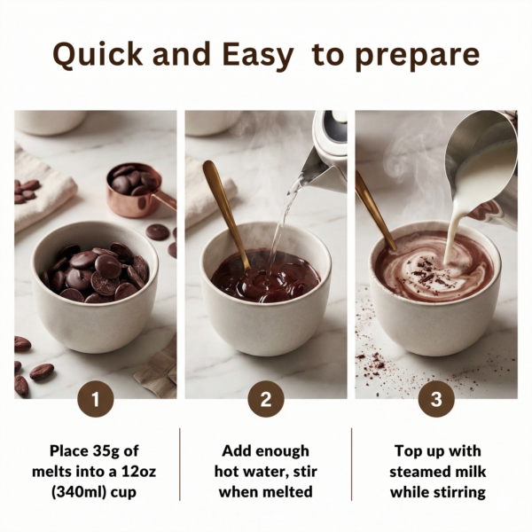 Indulgence Collection - Chocolate Melts (70%) - Dark photo 3