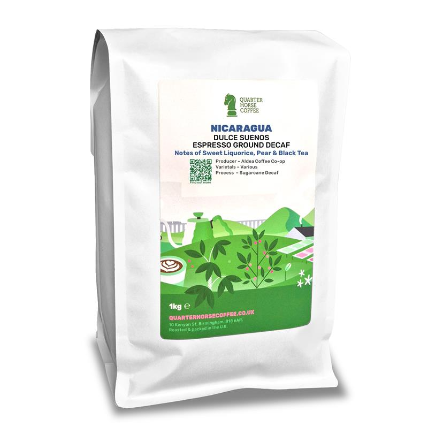 Quarter Horse Coffee – Nicaragua Sugar Cane Decaf Ground Espresso