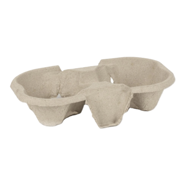 Compostable Cup carry tray - 2 cup