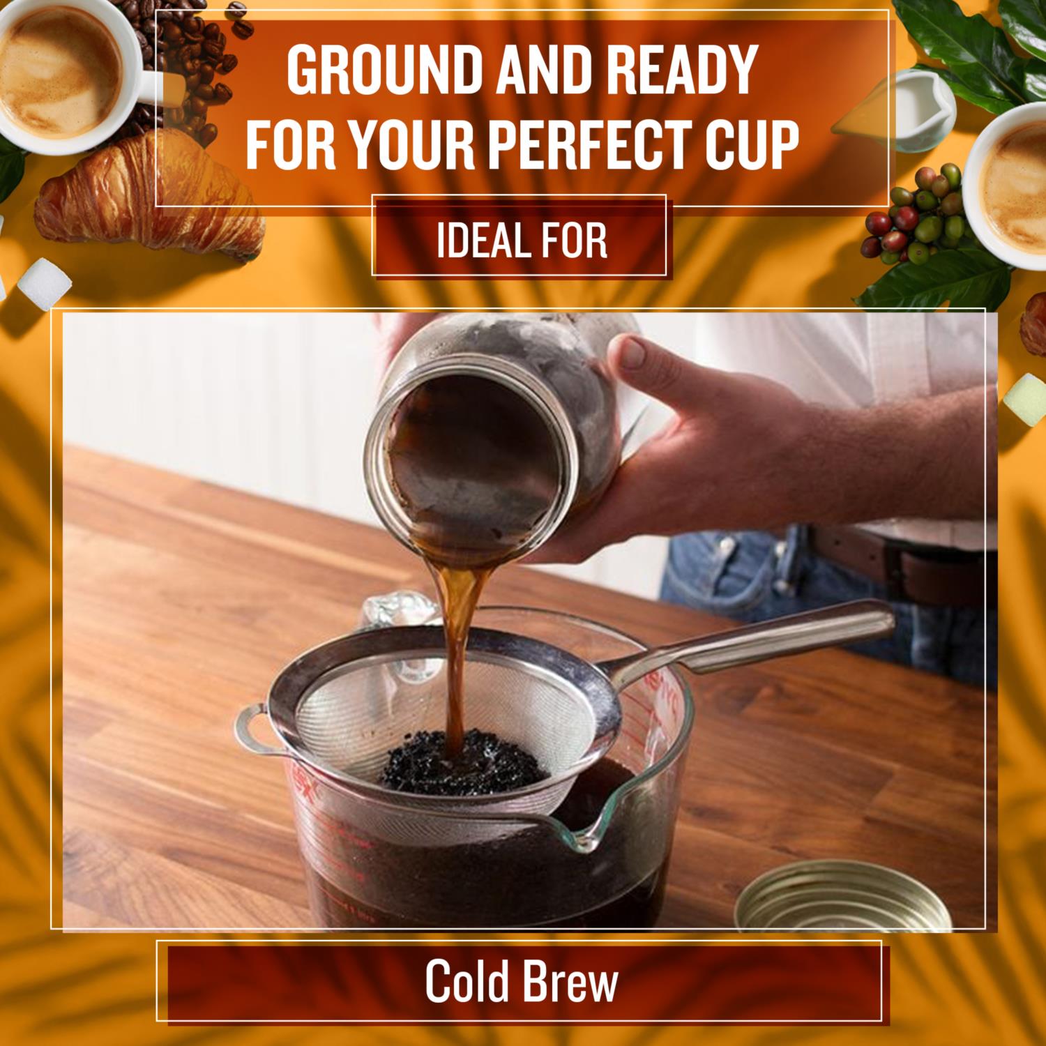 Coffee Masters - Brazil Yellow Bourbon Cold Brew Ground Coffee photo 3