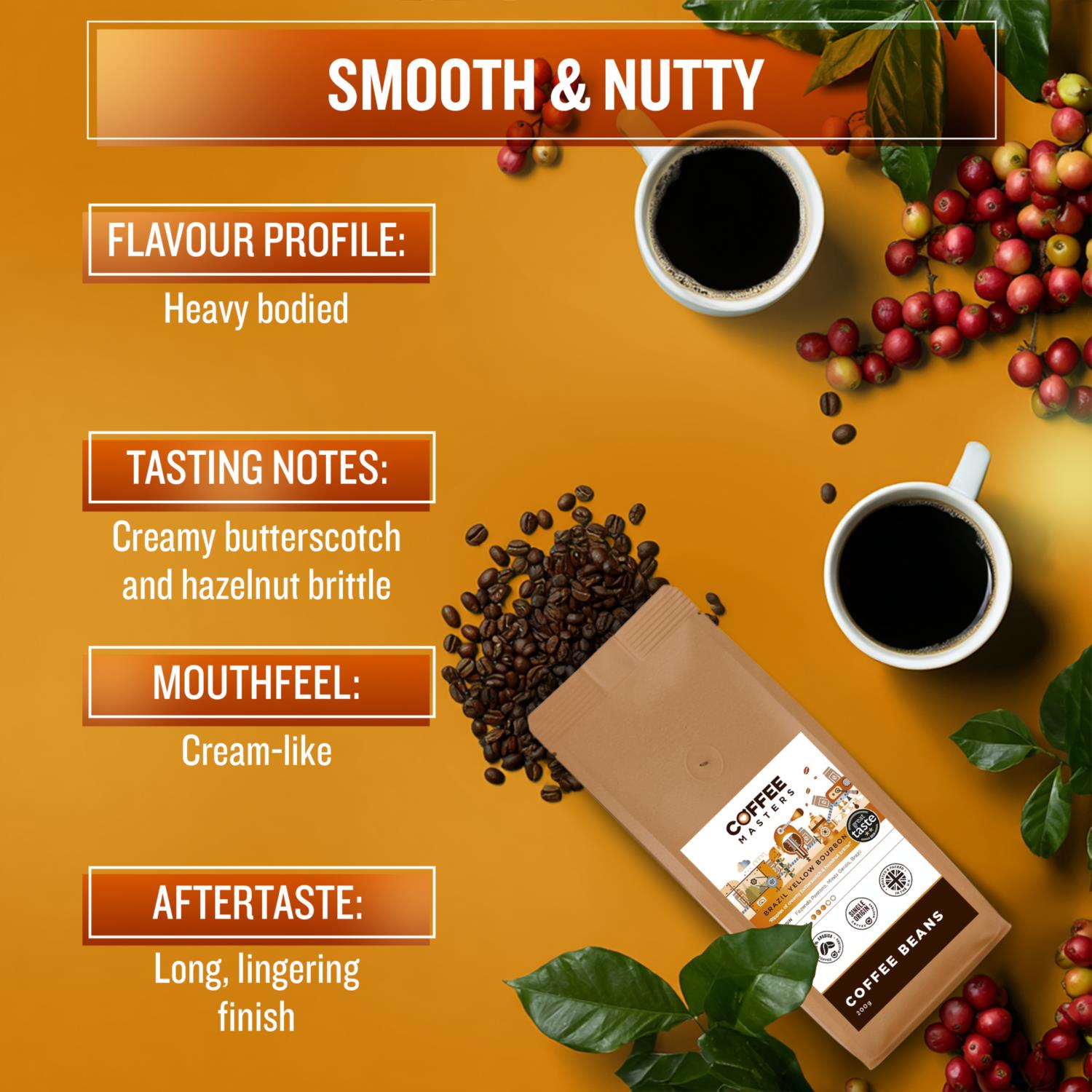 Coffee Masters - Brazil Yellow Bourbon Beans photo 2