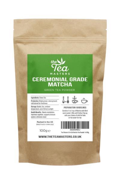 Tea Masters Ceremonial Grade Matcha Tea Powder