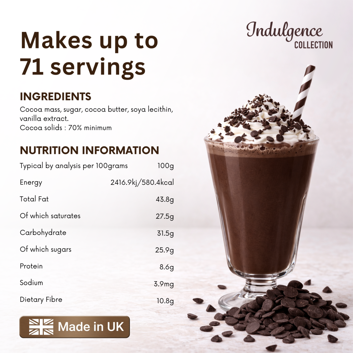 Indulgence Collection - Chocolate Melts (70%) - Dark photo 6