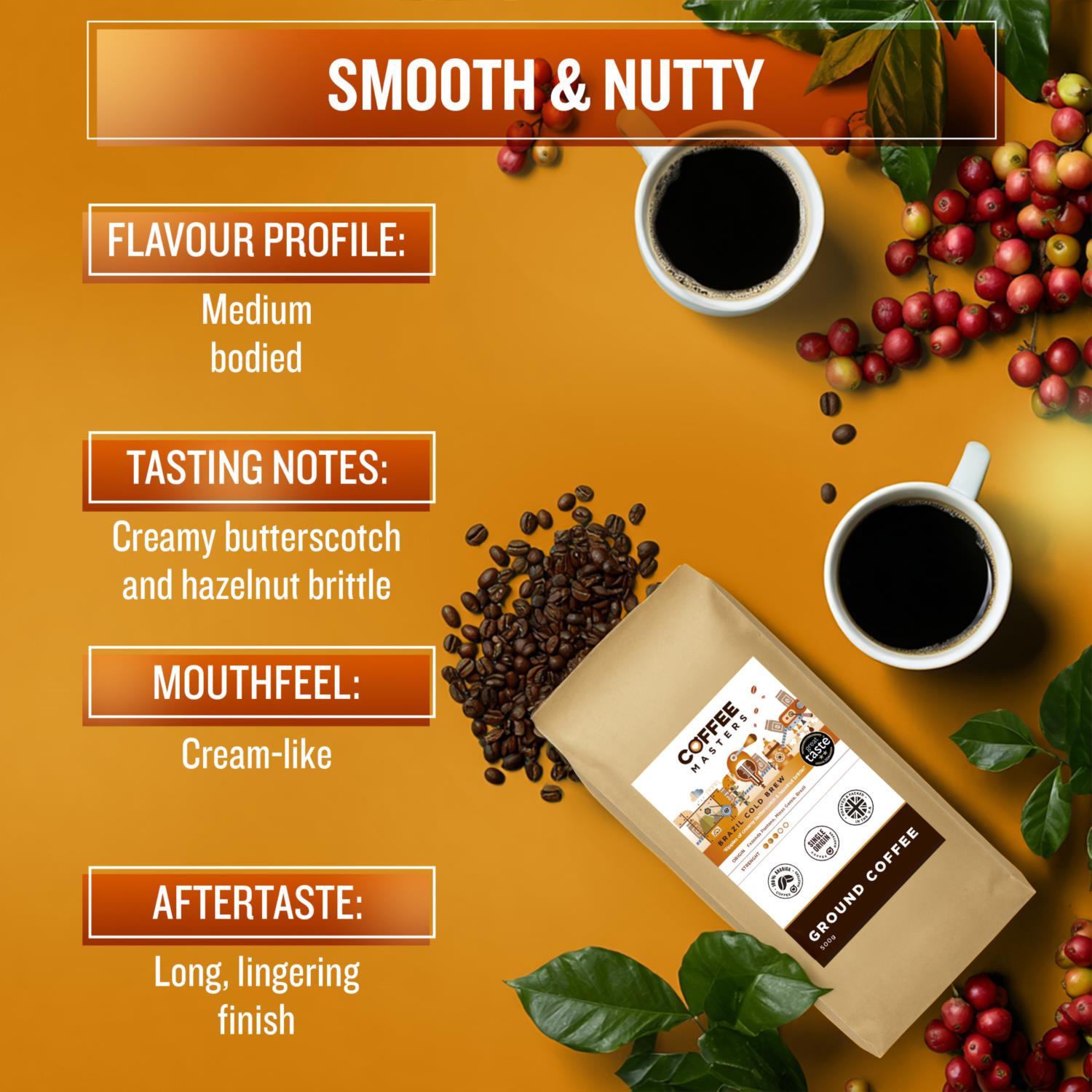 Coffee Masters - Brazil Yellow Bourbon Cold Brew Ground Coffee photo 5