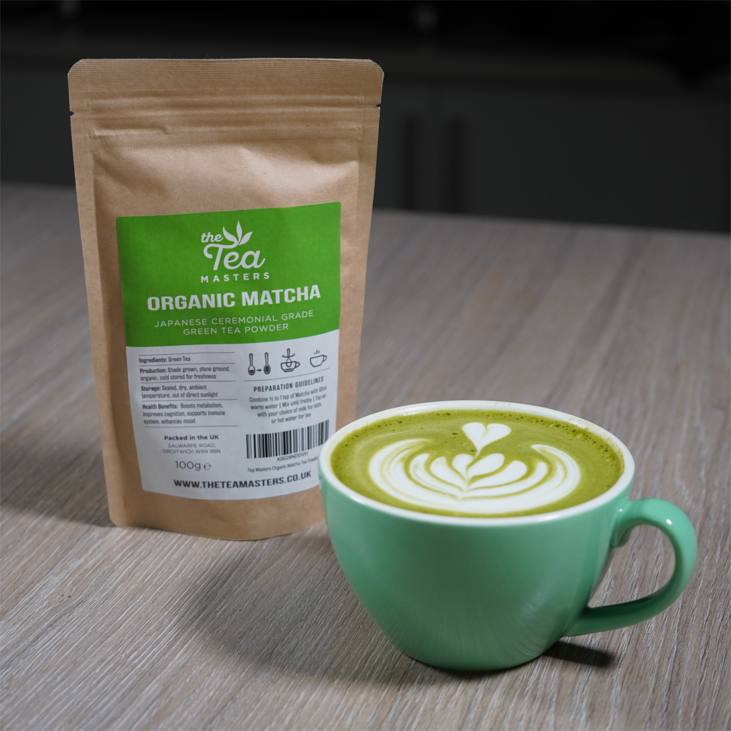Tea Masters Organic Japanese Ceremonial Grade Matcha Tea Powder photo 2