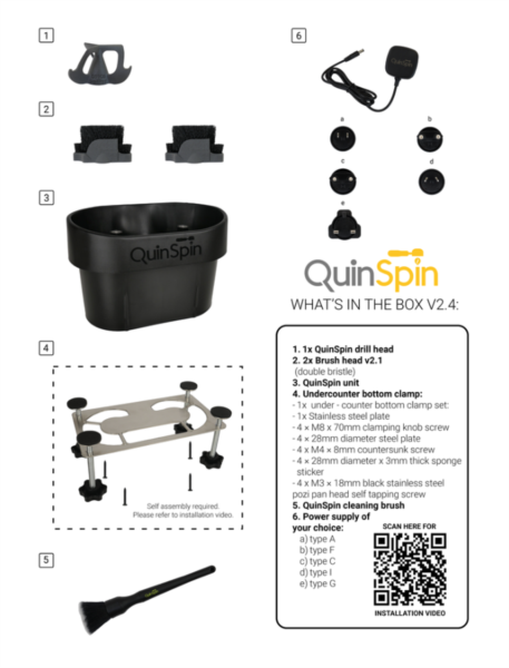 QuinSpin - V2.4 Espresso Coffee Grounds Remover photo 3
